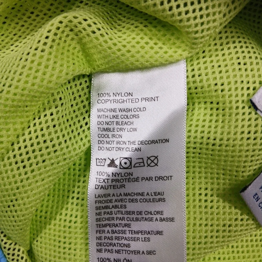 Tommy‎ Bahama XXL Swim Trunks Blue Parrot Palm Tree Tropical Mesh Lined EUC